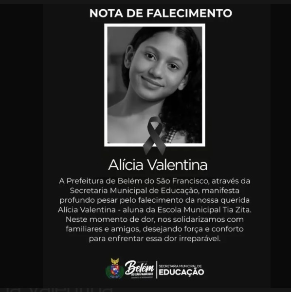 Tragédia em escola municipal de Belém do São Francisco (PE)