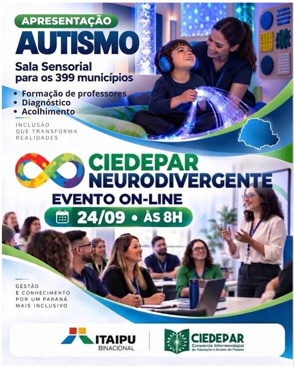 CIEDEPAR neurodivergente apresenta projeto de inclusão com salas sensoriais para os 399 municípios do paraná