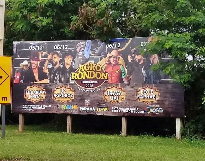 Agro Rondon Farm show 2025 promete movimentar a região noroeste do Paraná com tecnologia, negócios e muita festa
